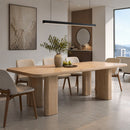 Mesa De Comedor Imperia Top/patas Enchape Roble