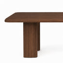Mesa De Comedor Imperia Top/patas Enchape Nogal
