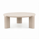 Mesa De Centro Fermo Top/patas Laca Crema