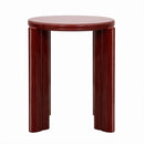 Mesa Auxiliar Fermo Top/patas Laca Corinto
