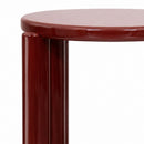 Mesa Auxiliar Fermo Top/patas Laca Corinto