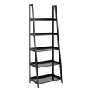 Librera Wally Alta Laca Negro/5 Entrepaños