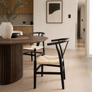 Silla De Comedor Wishbone Cuerda Natural