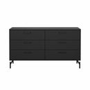 Gavetero Dana Negro Mate 6gvt