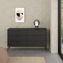 Gavetero Dana Negro Mate 6gvt