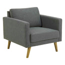 Sofa Stella 1 Puesto Gris