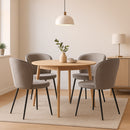 Silla De Comedor Burnaby Gris