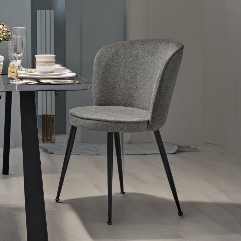 Silla De Comedor Burnaby Gris