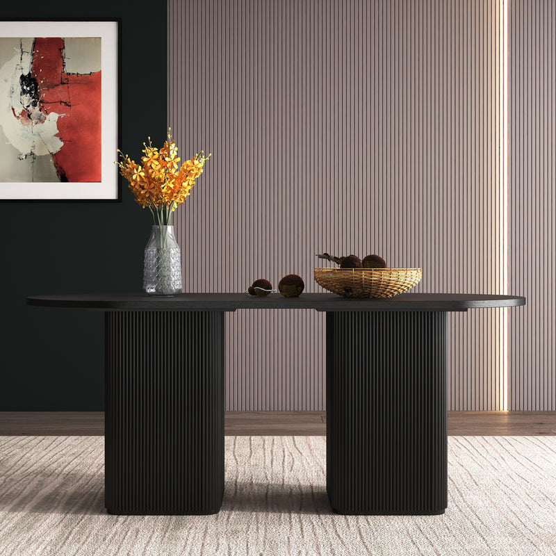 Mesa De Comedor Amice Negro/6p