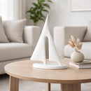 Escultura Nautic Resina Blanco/19x5x29cm