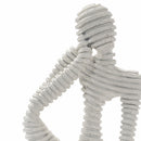 Escultura Agullent Resina Blanco/negro/13.5x10x21.5cm