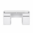 Escritorio Function Plus Doble Folio Blanco Alto Brillo/2 Gavetas/2 Puertas